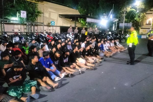 Polres Lumajang Amankan 40 Unit Motor Diduga Terlibat Balap Liar