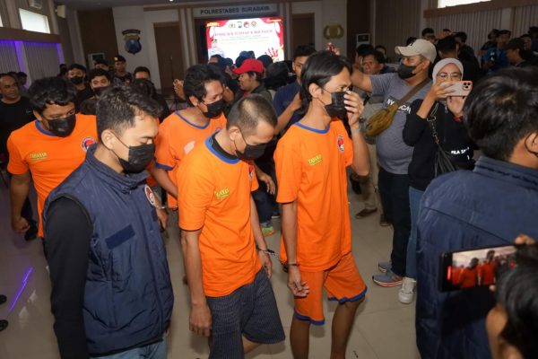 Polrestabes Surabaya Bongkar Peredaran Narkotika Senilai 10,9 Milliyar Selamatkan 61 Ribu Jiwa
