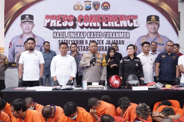 Tiga Pekan Polrestabes Surabaya Berhasil Ungkap 70 Kasus Curanmor, 42 Tersangka Diamankan